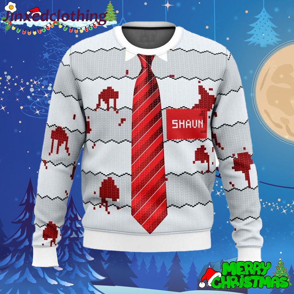 Shaun Of The Dead Christmas Ugly Sweater 